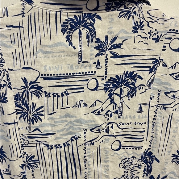 Calypso Elegant Blue and White Floral Maxi Dress - Picture 6 of 7